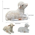 thumbnail image 6 of Deyuer Pastoral Sheep Sculpture Decorative Lying Position Bonsai Simulation Lamb Ornaments Garden Statue Decor, 6 of 8