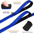 thumbnail image 3 of Joytale Dog Leash Heavy Duty for Large Dogs That Pull, Double Handle for Traffic Control, Double-Sided Reflective Leashes for Large Medium Dogs Night Safety, 6FT, Royal Blue, 3 of 7