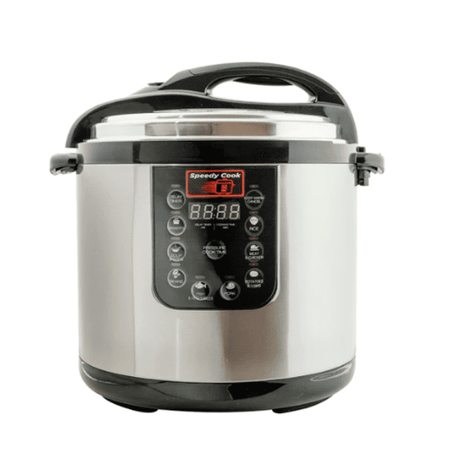 Olla Multifuncional a presion electrica 6 en 1 Pantalla digital 9.5lts Acero Inoxidable Renewed Speedy Cook SC10BLKA
