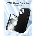 thumbnail image 5 of Compatible with iPhone 15 Case, Liquid Silicone Slim Shockproof Protective Phone Case for iPhone 15 6.1 inch[Microfiber Lining]. (Black), 5 of 6