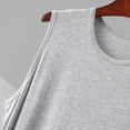 thumbnail image 5 of Kalauyu Men's Sleeveless Round Neck Nightshirt Loose Sleep Nightgown, Soft Loungewear Tank Nightgown with Side Slits, 5 of 6
