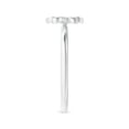 thumbnail image 3 of ANGARA Natural 0.07 Ct. Diamond Fashion Ring in 14K White Gold for Women (Ring Size: 12), 3 of 10
