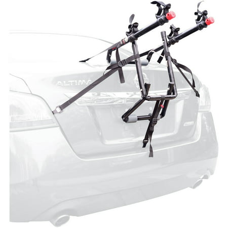 Allen Sports Deluxe 2-Bicycle Trunk Mounted Bike Rack Carrier, (Best Bike Rack For Suv With Spoiler)
