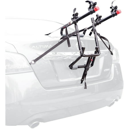 Allen Sports Deluxe 2-Bicycle Trunk Mounted Bike Rack Carrier, (Best Rear Mounted Bike Carrier)