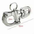 thumbnail image 4 of 2X Stainless Steel Swivel Shackle Quick Release Boat Anchor Chain Eye Shackle Swivel Snap Hook for Marine Architectural, 4 of 10
