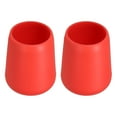 thumbnail image 1 of Unique Bargains 2 Pcs Silicone Fishing Rod Butt Cushion Protector Cap, Large, Red, 1 of 7