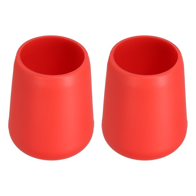 Unique Bargains 2 Pcs Capuchon Protecteur en Silicone pour Canne à Pêche et Coussin de Fesses, Grand, Rouge