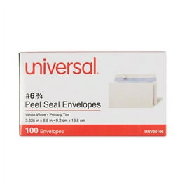 Peel Seal Strip Security Tint Business Envelope, #6 3/4, Square Flap, Self-Adhesive Closure, 3.63 x 6.5, White, 100/Box Peel Seal Strip Security Tint Business Envelope, #6 3/4, Square Flap, Self-Adhesive Closure, 3.63 x 6.5, White, 100/Box