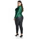 thumbnail image 2 of Blusa Con Abertura Asimetrica Roman Fashion Verde Oscuro Talla 38, 2 of 6