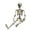 D(16"+ Spider Web Set), variant on Yujia Halloween 16" Full Body Skeleton with LED String Lights, Posable Human Figurine for Party, Articulated Hanging Prop for Haunted House Yard Display, Durable Home Decor