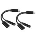 thumbnail image 1 of Adaptadores de audio tipo C, convertidores de auriculares, 2 unidades, transferencia de carga, portátil, tipo C, 1 of 6