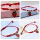 thumbnail image 3 of Pulsera de amistad de fresa linda pulsera de cuerda tejida para niñas brazalete trenzada hecha a mano ideal para ropa diaria joyas de frutas únicas, 3 of 5