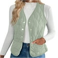 thumbnail image 3 of Shadoumai Women Winter Cotton Vest Sleeveless Jacket Lightweight Short Warm Layer Waistcoat Outdoor Wear, 3 of 5
