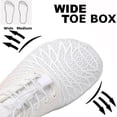 thumbnail image 4 of Stepedia Women's Wide Toe Box Barefoot Water Shoes Quick Dry Athletic Hiking Shoes, White 10.5 Wide, 4 of 7