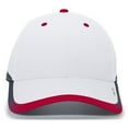 thumbnail image 1 of Pacific Headwear 416L.225.OS Lite Series Hook & Loop Adjustable Cap, White & Red - One Size, 1 of 1