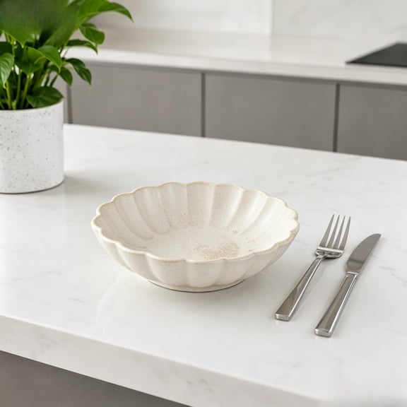 Ceramic Salad Bowl, Durable Stoneware Serving Bowl for Kitchen, Versatile Fruit Bowl Tableware, Dishwasher Safe Home Decor Serving Dish
