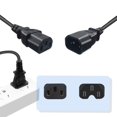 thumbnail image 6 of C14 to C13 Extension Power Cable IEC 320 C14 Male to C13 Female Power Converters, 6 of 9