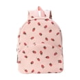 thumbnail image 2 of Tarmeek Corduroy Mini Backpack Cute Floral Daypack Strawberry Print Bag Small Backpack Lightweight Adjustable Straps for Daily Travel Shopping Commute, 2 of 7
