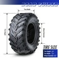 thumbnail image 3 of Set 2 ATV UTV Tires 27x11-12 27x11x12 6PR, 3 of 10