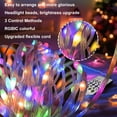 thumbnail image 3 of Rirool 200LED Smart Fairy Lights, 66ft RGB Color Changing String Lights with APP & Remote, IP65 Waterproof USB Lights for Christmas, Wedding, Party Indoor Outdoor, 3 of 8