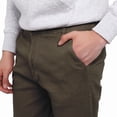 thumbnail image 3 of PANTALON SLIM GABARDINA HOMBRE VERDE MILITAR, 3 of 4