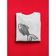 thumbnail image 3 of Kanji Fish, Sakana Sweatshirt Women - Women Sweatshirt, White, 2XL, 3 of 4