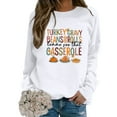 thumbnail image 2 of Turkey Fravy Beans And Rolls Casserole Sweatshirts for Women 2025 Long Sleeve Crewneck Thanksgiving Graphic Pullover Tops, 2 of 4