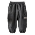 thumbnail image 5 of TSHXS Black Joggers For Boys Toddler Boy Pants Boys Cargo Joggers Pants Elastic Waist Casual Jogging Trousers Bottom For Kids 8-9 Years, 5 of 5
