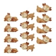 thumbnail image 4 of 12pcs Miniature Baby Deer Sleeping Figurines Toy Bedroom Decor Ornament Gift , 7.5cmx5cmx4.5cm, 4 of 7