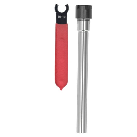 

Collet Chuck Holder Straight Long CNC Milling Extension Rod 17mm Clamping Range Wrench(C10ER11M100L 100mm )