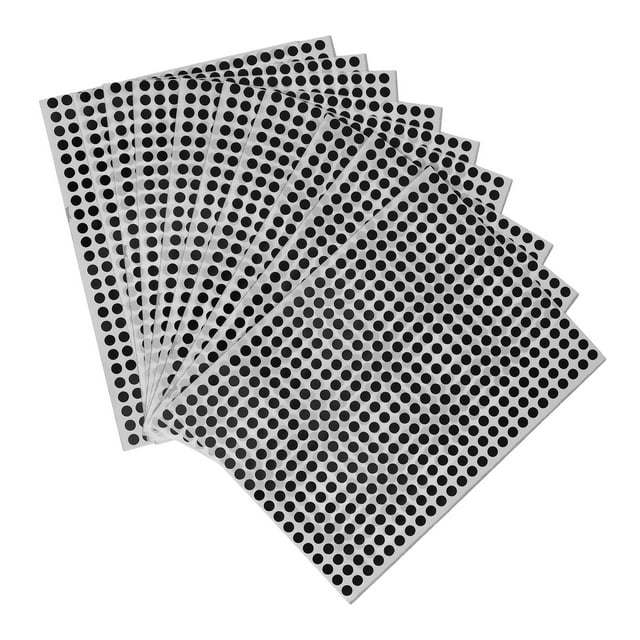 KAKOWELY 10 Sheets Circle Dot Stickers Labels Dot Sticker Color Coding Labels Round Dot Stickers Dot Decals,0.24X"X0.24"X0.04"