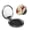 Round Shape, variant on Splatter Bloody Hand Prints Portable Double-Sided Face Mirror Square, Magnifying Compact Pocket Mirror with PU Leather Cover