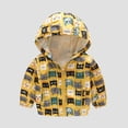 thumbnail image 4 of Rohuuque Baby Boys Zip Up Hoodie Toddler Jacket Cartoon Winter Long Sleeve Hooded Sweatshirt Tops Fall Coat 6-7 Years Yellow, 4 of 4