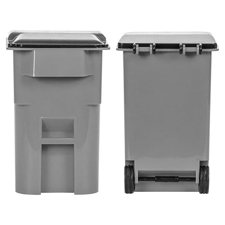 Blue Recycling Trash Can with Wheels for WWE Wrestling Action Figures