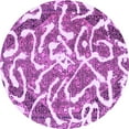 thumbnail image 1 of Ahgly Company Indoor Round Abstract Purple Modern Area Rugs, 6' Round, 1 of 4