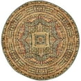 thumbnail image 1 of Unique Loom Austin Geometric Area Rug 3' 3 x 3' 3 Round Navy Blue/Tan, 1 of 1