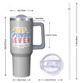 thumbnail image 2 of Exceptional Grandpa Gift 40oz Tumbler, Insulated Stainless Steel Cup with Handle, Perfect for Holidays, 2 of 5