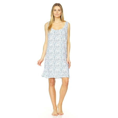 

Lati Fashion Women Nightgown Sleeveless Female Nightgowns & Sleepshirts Blue XX-Large