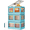 Blue, variant on Makeatree 3 Tier Large Storage Bins with Lid 148QT, 36.9 gal Plastic Stackable Storage Containers with Doors & Wheels, for Closet Organizers and Storage-Room Office Livingroom Dorm , Blue