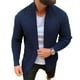 thumbnail image 2 of Suéter tipo cárdigan de moda para hombre, cárdigan de punto de color puro Cárdigan de punto con bolsillo para hombre Suéter tipo cárdigan con frente abierto para hombre Tecnología avanzada, 2 of 6
