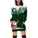 thumbnail image 1 of WILLBEST Sudaderas para Mujer, Vestido de Navidad, Vestido de Noche para Mujer, Sudadera Navideña de Moda con Capucha y Bolsillo Tipo Bolso, Sudadera Estampada, Falda de Moda Mediana, 1 of 4