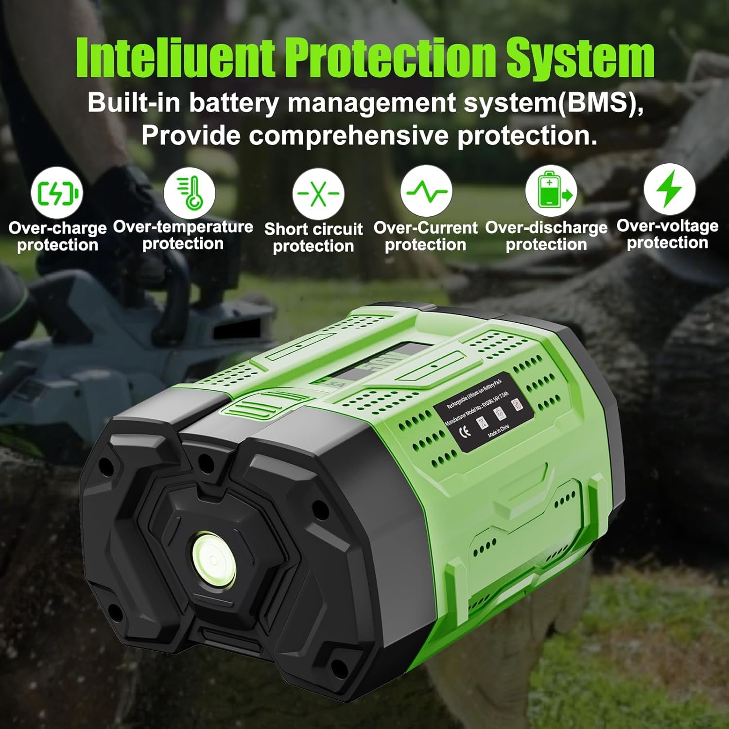 56V 7.5Ah Replacement for EGO Battery Compatible with EGO 56V Batttery Lithium-Ion BA2800T BA2800 BA4200 BA1400 Compatible with 56 Volt EGO Power+ Cordless Tools