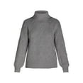 thumbnail image 5 of Time and Tru Women's and Women's Plus Bobble Knit Turtleneck Sweater, Midweight, Size XS-4X, 5 of 5