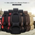 thumbnail image 6 of Maidao Car Seat Covers Full Set Leather for Kia for Telluride 2020-2023 7 Seats Three Row Water Resistant Front Rear Cushion Protector Coffee, 6 of 7