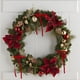thumbnail image 2 of 24 piezas de decoración de arco de árbol de Navidad de terciopelo, decoración de corona de arco, decoraciones de arco de guirnalda rojo brillante, 2 of 6
