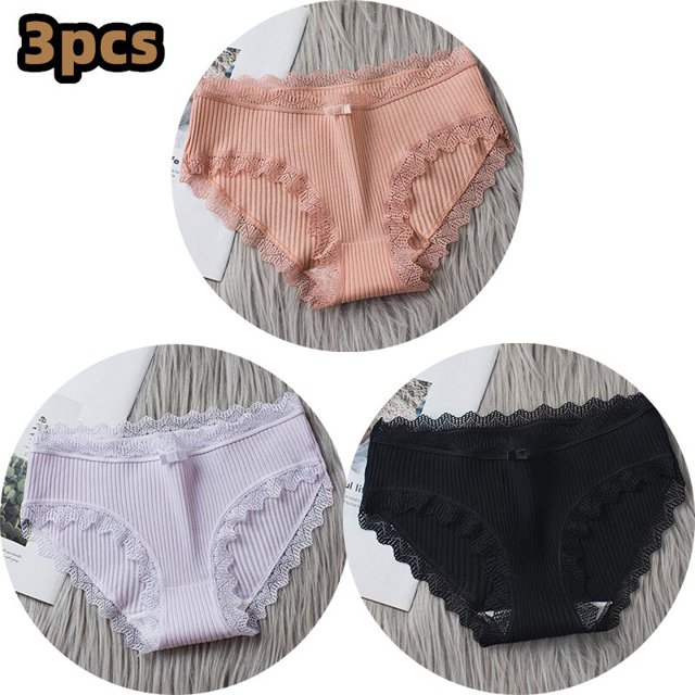 unids/lote de bragas de algodón para mujer, ropa interior cómoda, ropa interior Sexy de cintura media, lencería femenina, calzoncillos de talla grande para mujer Tan Jianjun unisex