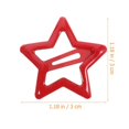 thumbnail image 3 of 20pcs Star Hair Clips Snap Hairpins Small Hair Clips Hair Styling Tools Metal Hair Clips for Adults Women, 3 of 4