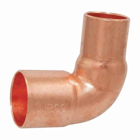 Nibco Reducing Elbow,90,Wrot Cu,3/8"x1/4" 607-R