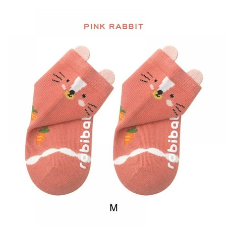 

Baby Non Slip Socks Baby Girls Warm Socks with Grips for Baby Boys Terry Socks 0-3 Years