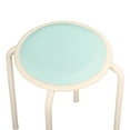 Fat Catalog Assorted Color Metal Stack Stool with Padded Seat 17" Seat